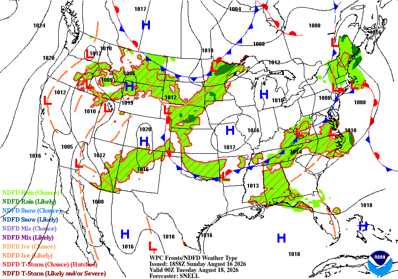 Forecast valid Tuesday 00Z