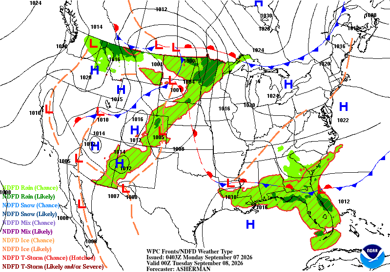Forecast valid Tuesday 00Z