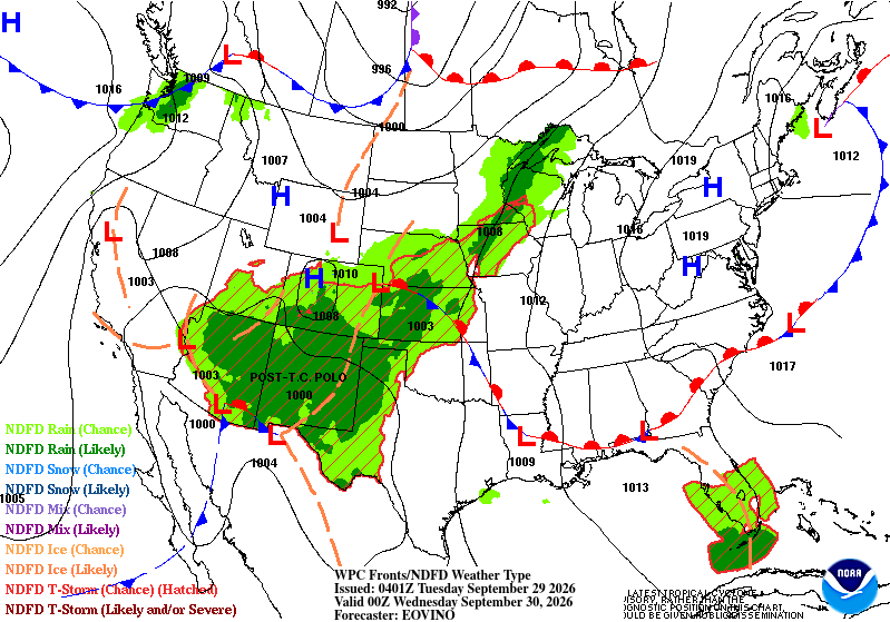 Forecast valid Wednesday 00Z