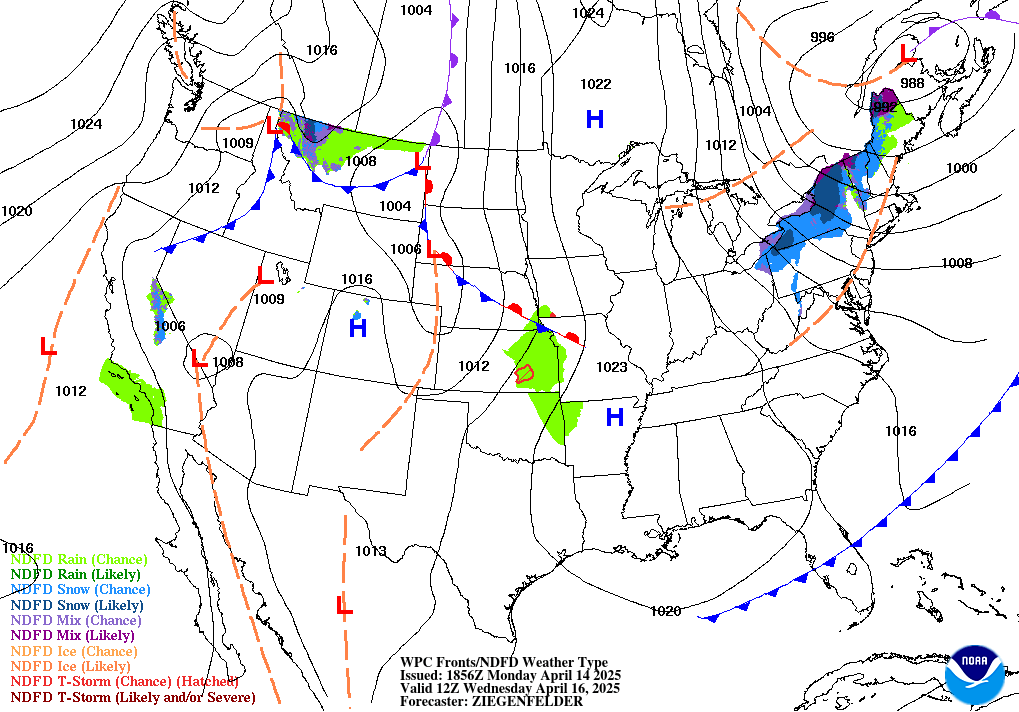 WPC's 48-Hour Surface Weather Forecast