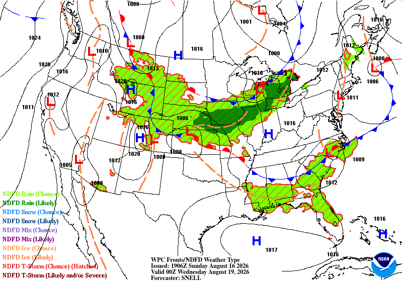 Forecast valid Wednesday 00Z