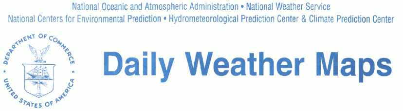 Daily Weather Map title