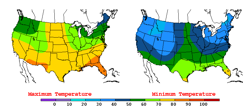 Map +temperature +Georgia. Min temp