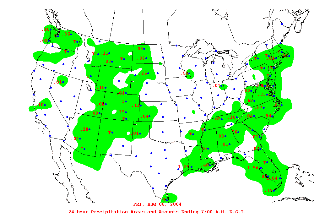 la precipitation totals