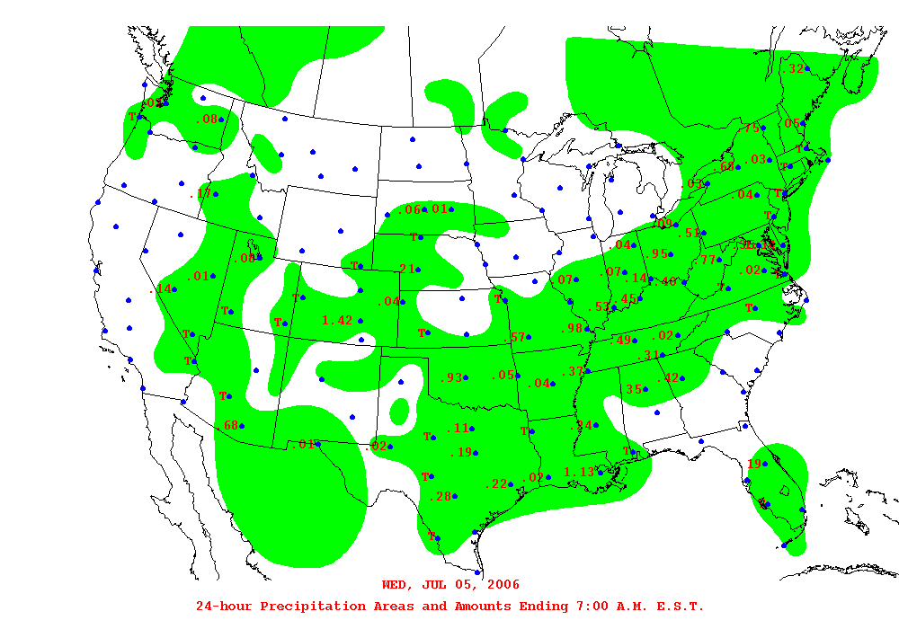 24 hour rainfall totals 24 hour rainfall totals
