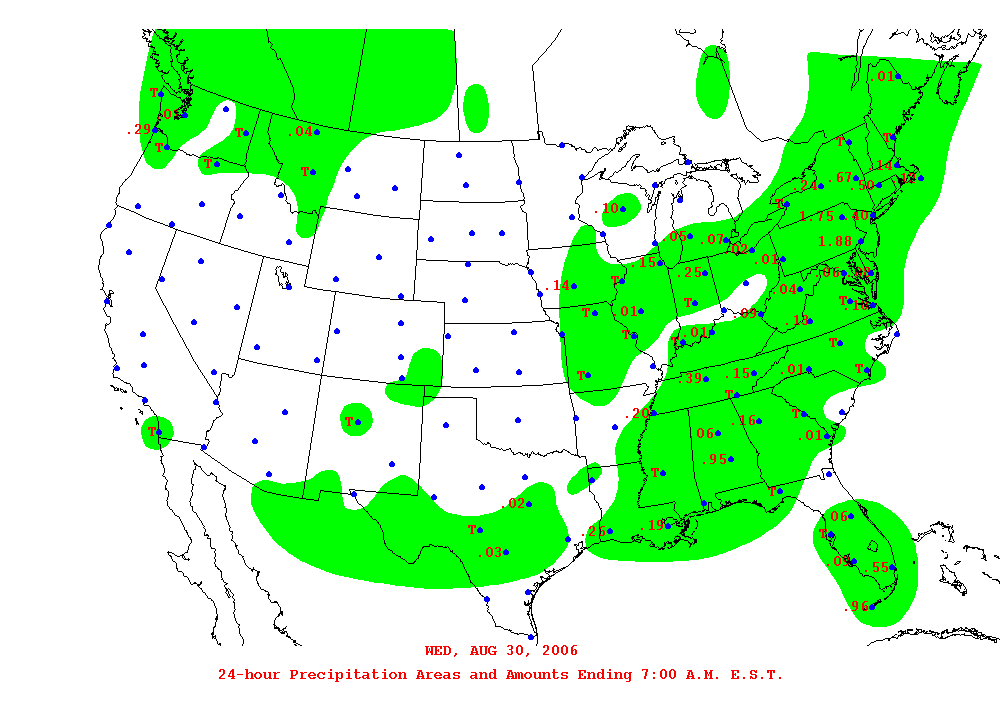 Total 24 Hour Precipitation