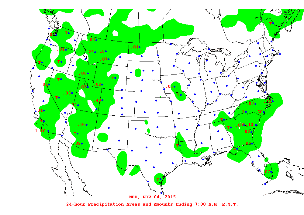 24 hour rainfall totals noaa