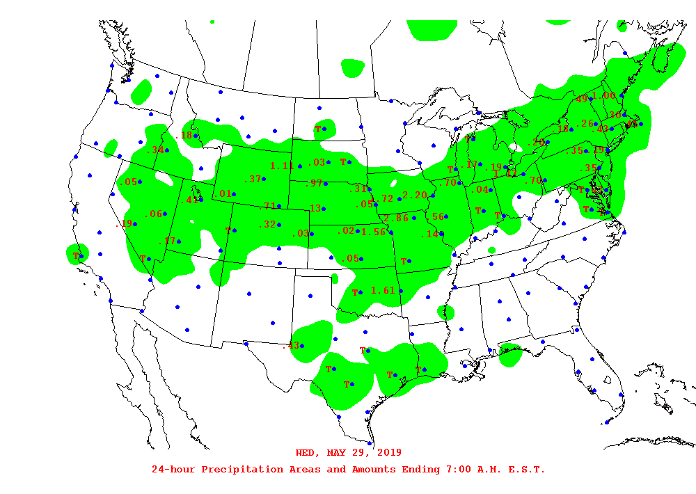 Daily 24-Hour Precipitation Total Map