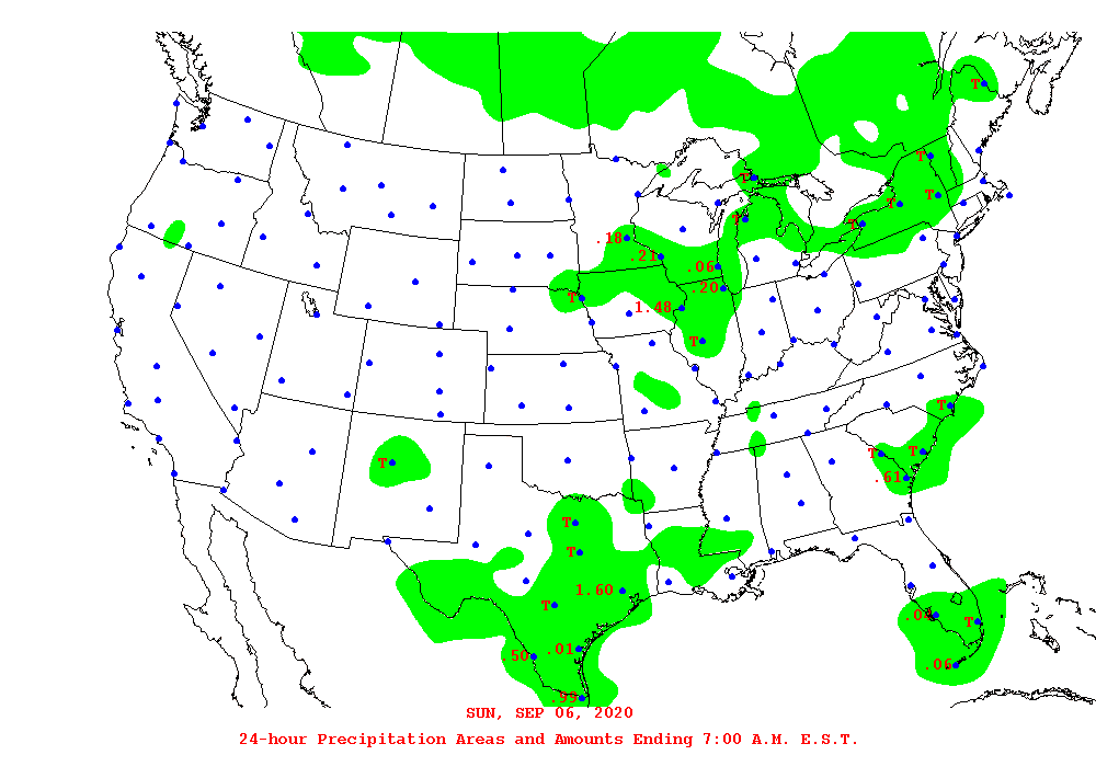 Daily 24-Hour Precipitation Total Map