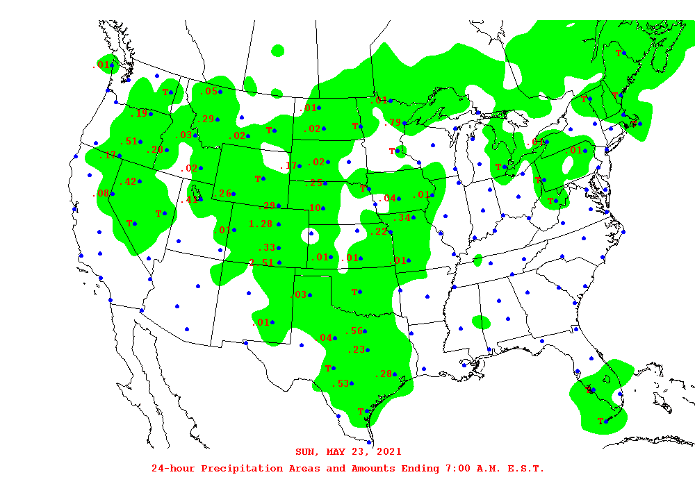 Daily 24-Hour Precipitation Total Map