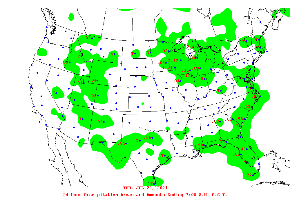 24 hour rainfall totals 24 hour rainfall totals