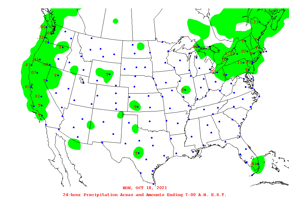 Daily 24-Hour Precipitation Total Map
