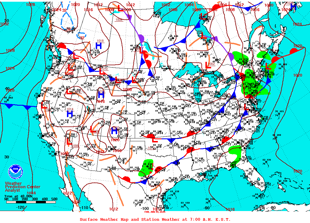 Surface Weather and Station Plots