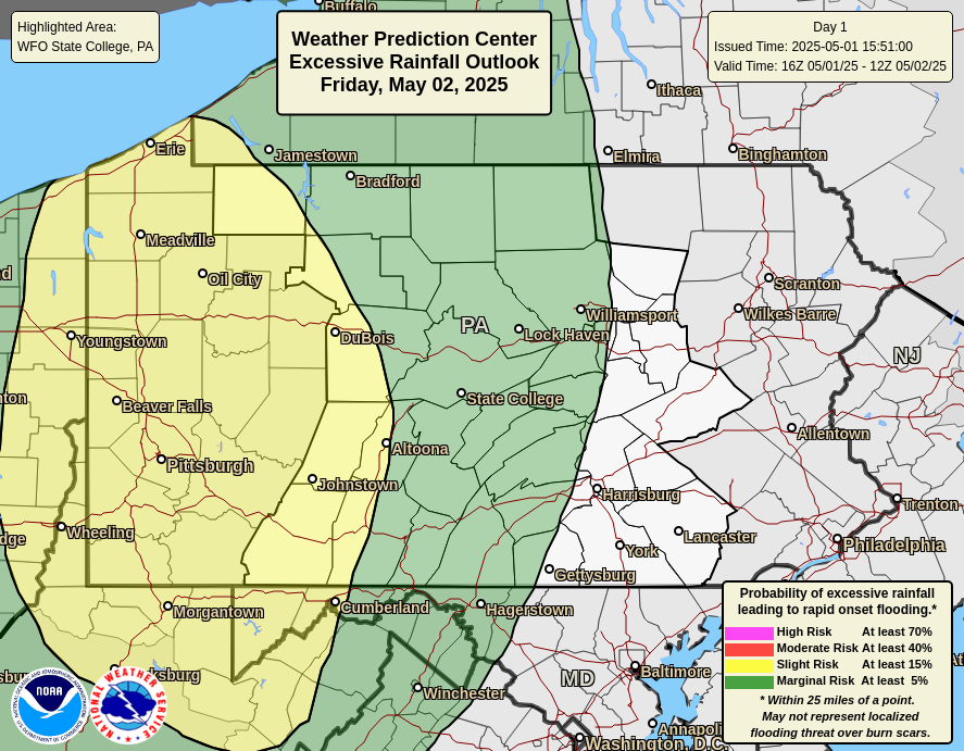 Day 1 Excessive Rainfall Outlook