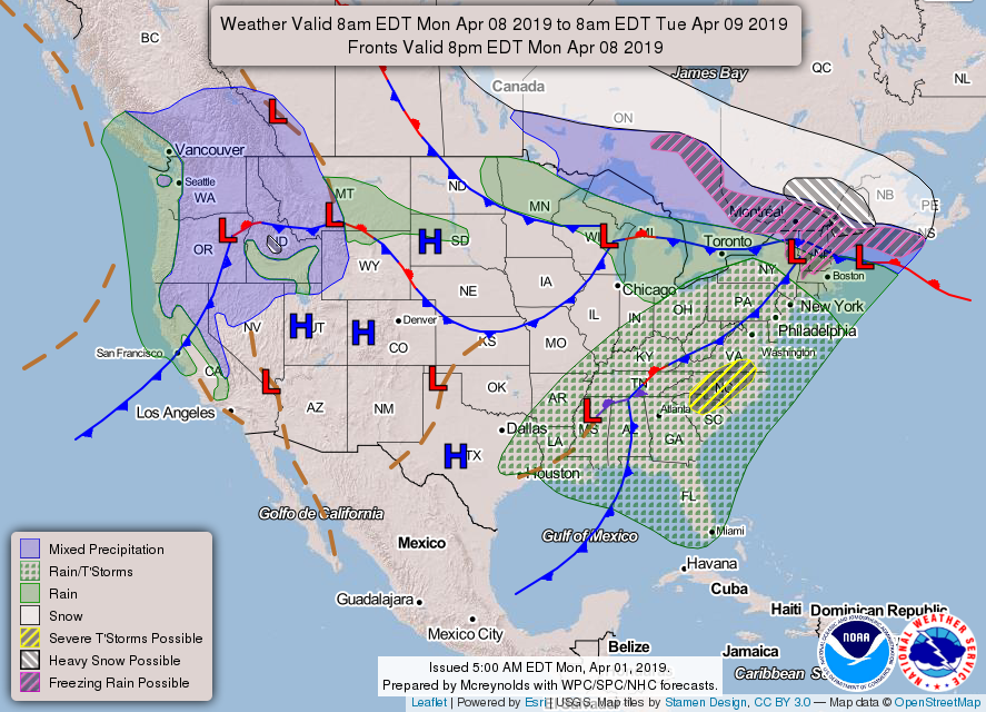 Nws Wpc Experimental Us 3 Day Forecast Charts