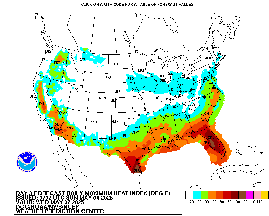 3-Day Heat Index