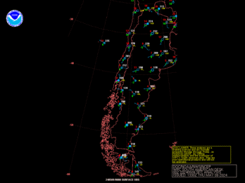 Argentina 00Z Surface Analysis