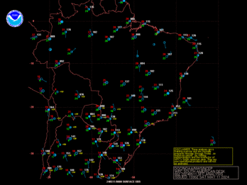 Brazil 00Z Surface Analysis