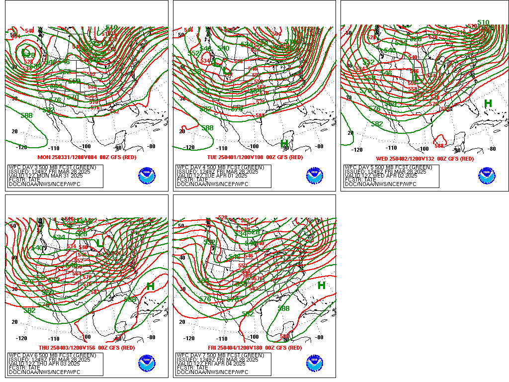 500 Mb Chart Noaa