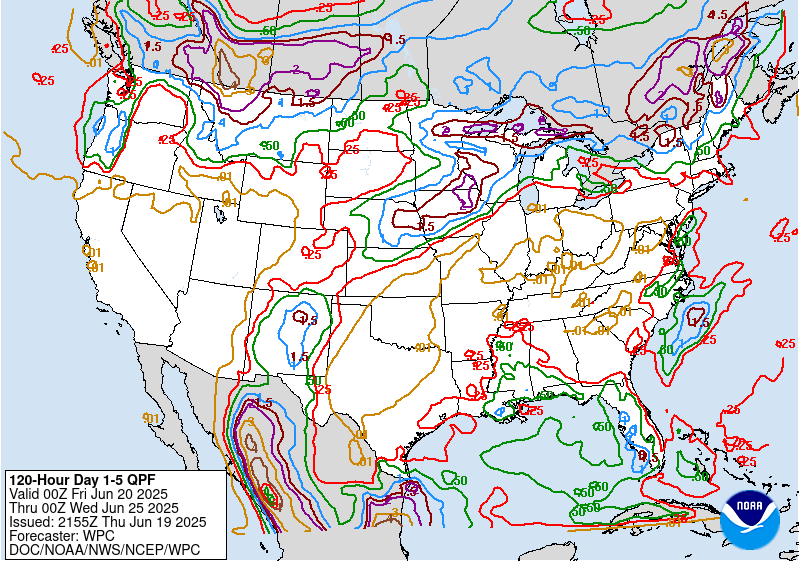 WPC Days 1-5 QPF