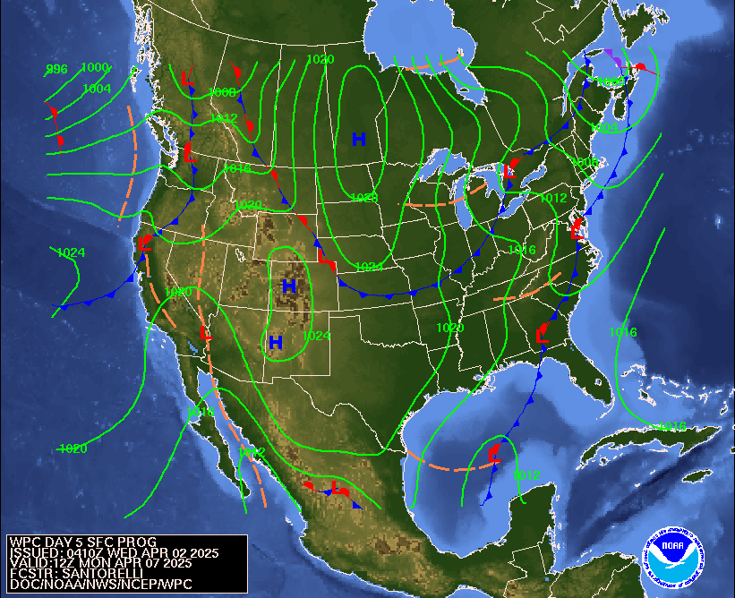 Day 5 Fronts and Pressures