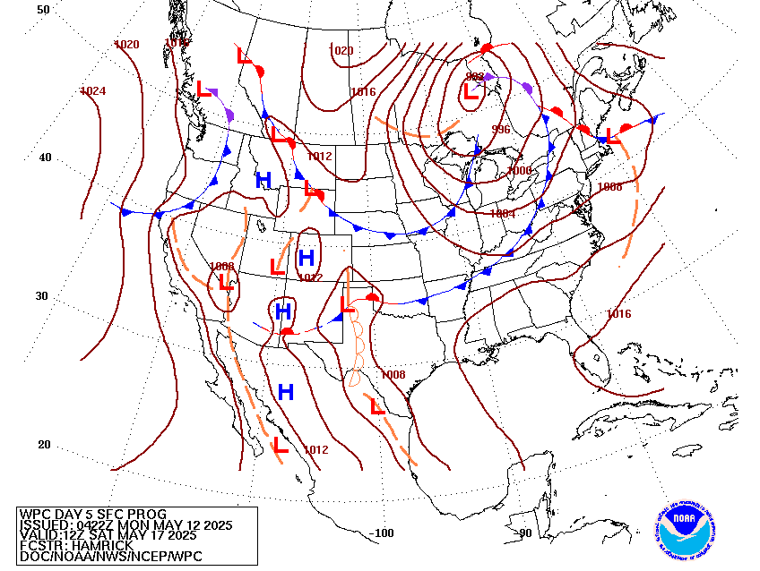 Day 5 Fronts and Pressures