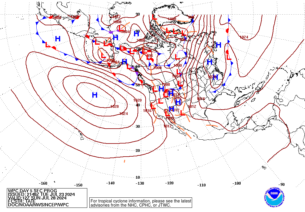 Day 5 Fronts and Pressures