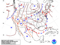 Final Day 6 Fronts and Pressures for the CONUS