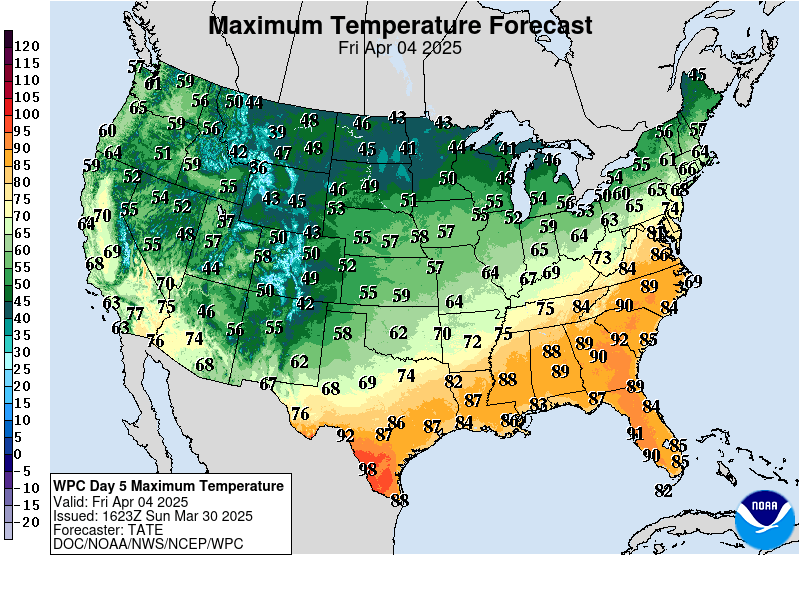 Day 5 Maximum Temperature