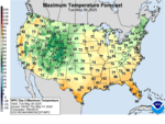 Day 5 Maximum Temperatures