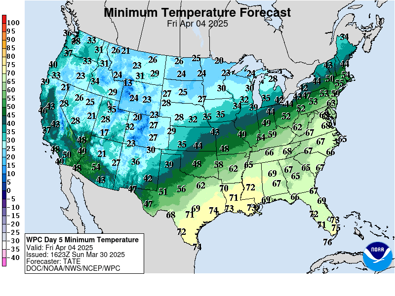 Day 5 Minimum Temperature