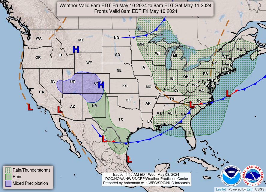 NOAA National Forecast - Day 3