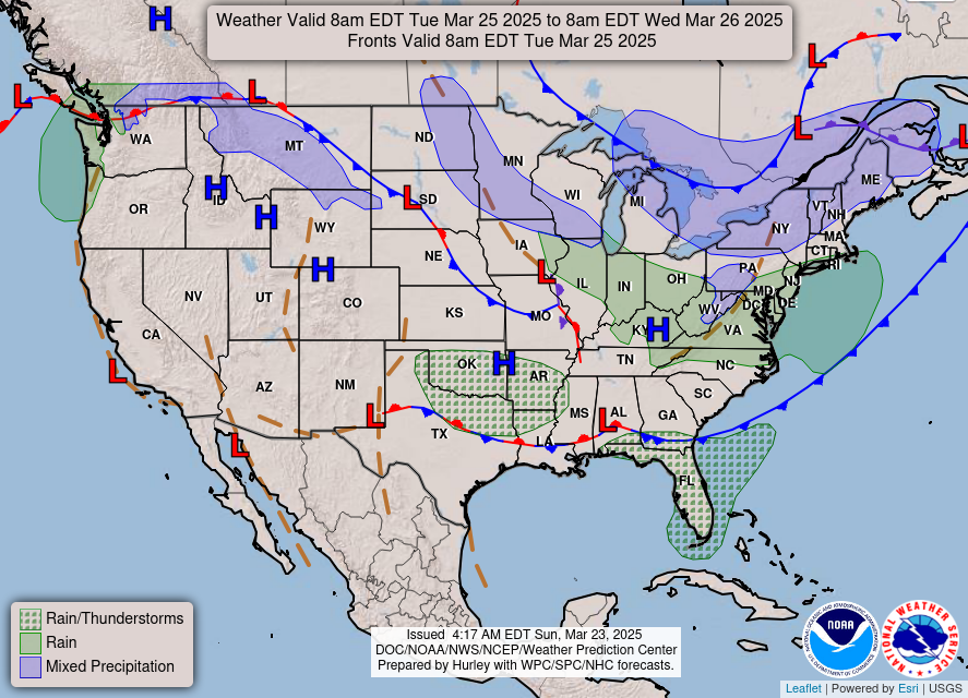 NOAA National Forecast - Day 3