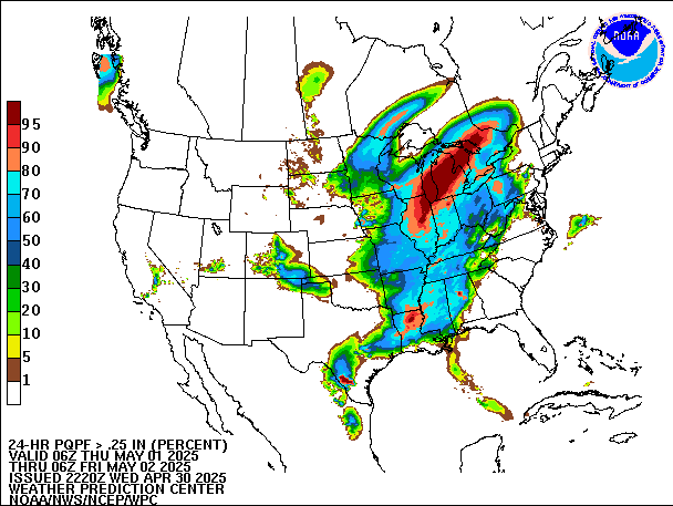 24-Hour PQPF valid 06Z May 2, 2025