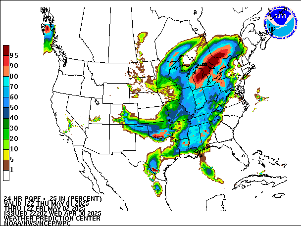 24-Hour PQPF valid 12Z May 2, 2025