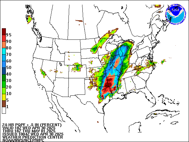 24-Hour PQPF valid 18Z May 1, 2025