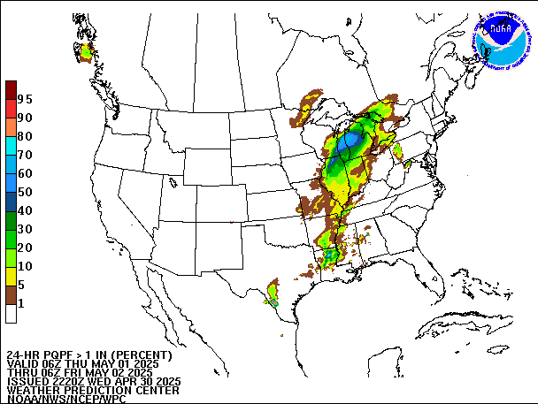 24-Hour PQPF valid 06Z May 2, 2025