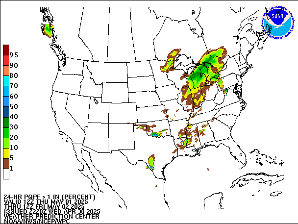 24-Hour PQPF valid 12Z May 2, 2025