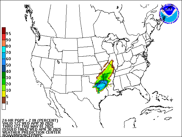 24-Hour PQPF valid 12Z May 1, 2025