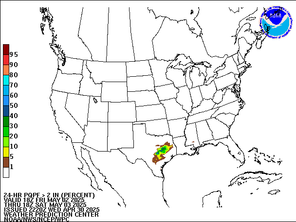24-Hour PQPF valid 18Z May 3, 2025