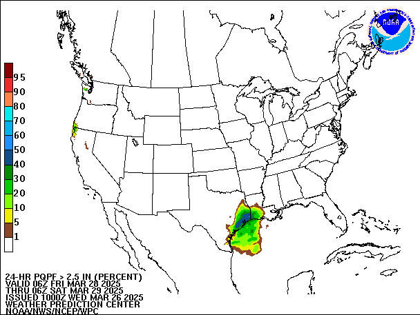 24-Hour PQPF valid 06Z March 29, 2025