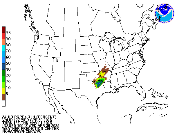 24-Hour PQPF valid 12Z May 1, 2025