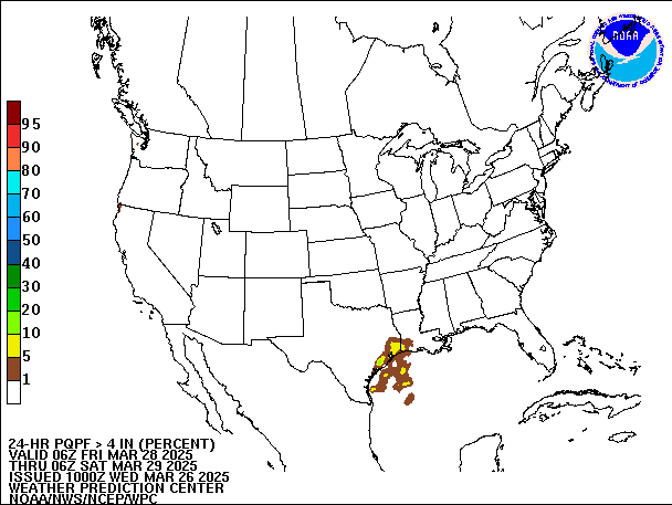 24-Hour PQPF valid 06Z March 29, 2025