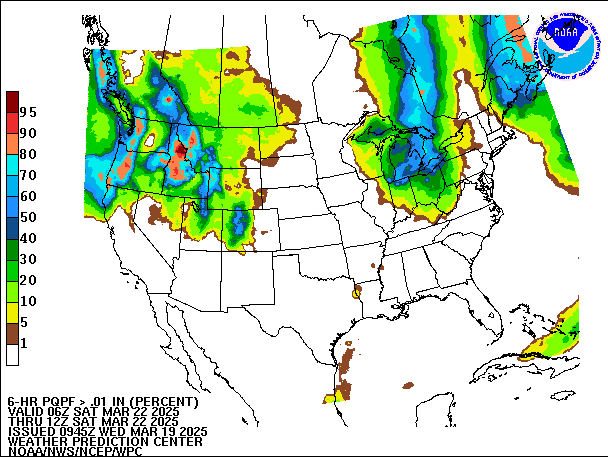 6-Hour PQPF valid 12Z March 22, 2025