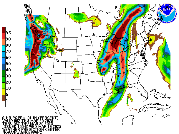 6-Hour PQPF valid 06Z March 20, 2025