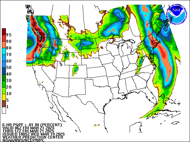 6-Hour PQPF valid 12Z March 21, 2025