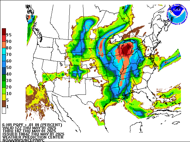 6-Hour PQPF valid 18Z May 1, 2025