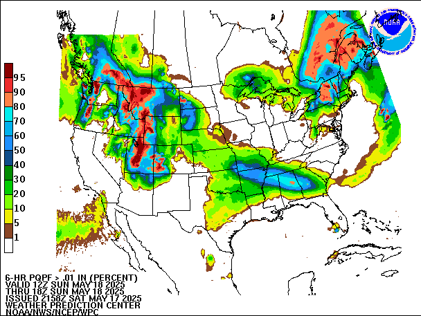 6-Hour PQPF valid 18Z May 18, 2025