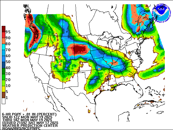 6-Hour PQPF valid 18Z May 19, 2025