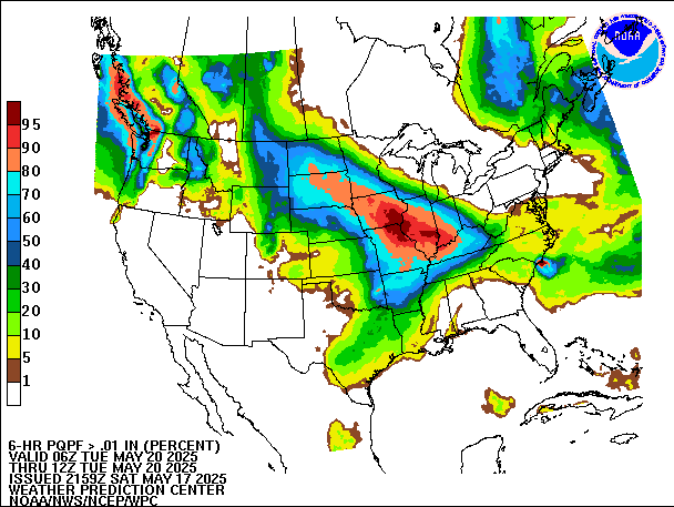 6-Hour PQPF valid 12Z May 20, 2025